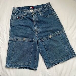 ✨SOLD✨Vintage Tommy Hilfiger Classic Blue Cargo Shorts
